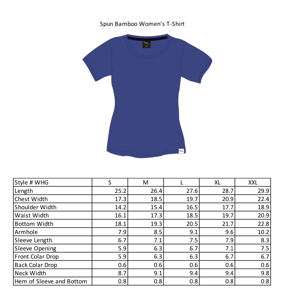 Women's Bamboo/Cotton Short Sleeve Scoop Neck T-Shirt by Spun Bamboo – product view 17
