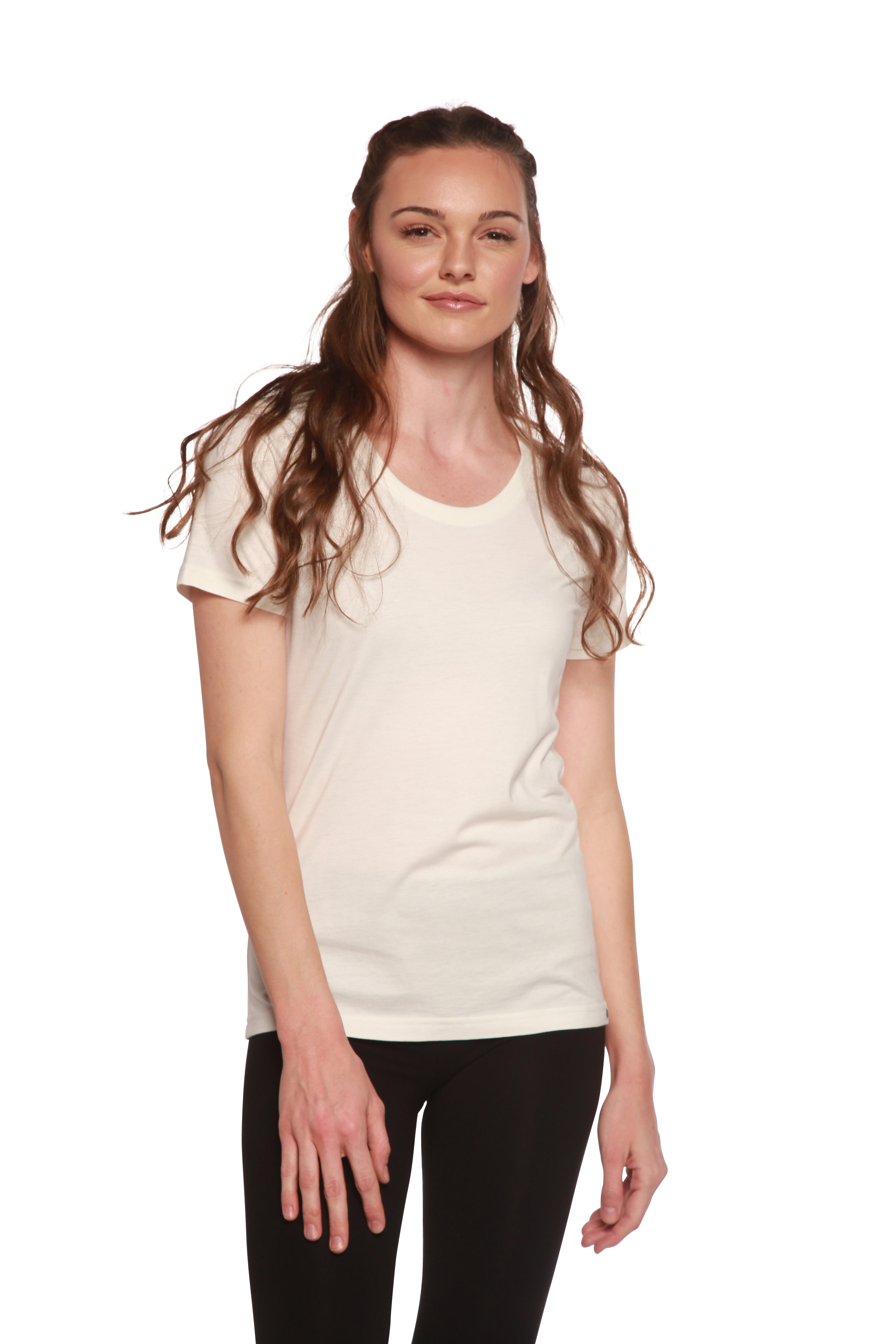 Women's Bamboo/Cotton Short Sleeve Scoop Neck T-Shirt by Spun Bamboo – product view 11