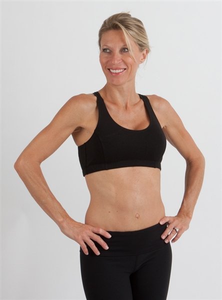 New Women's Bamboo Padded Sports Bra in Black by Spun Bamboo – product view 3