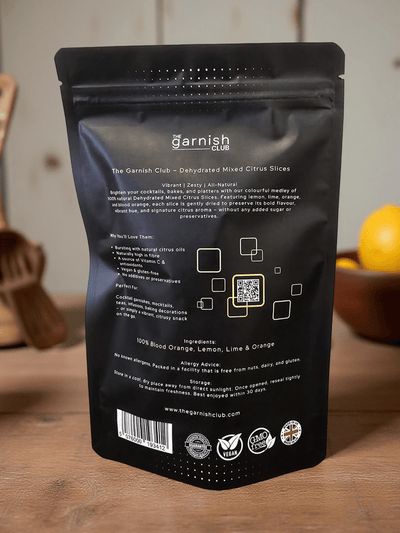 The Garnish Club Premium Dehydrated Citrus Mix Cocktail Garnish Slices