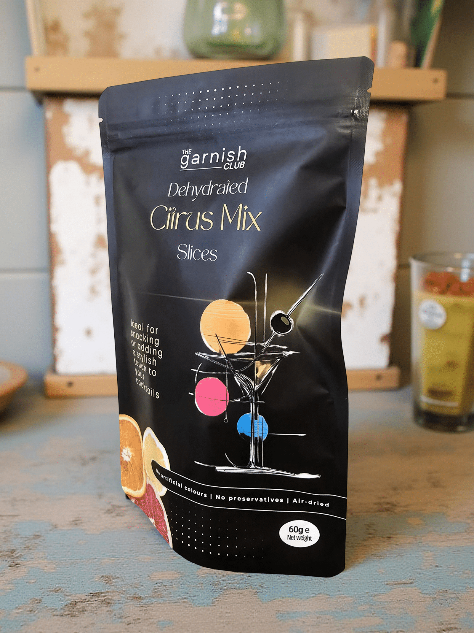 The Garnish Club Premium Dehydrated Citrus Mix Cocktail Garnish Slices