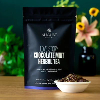 Historia de Amor - Té de Hierbas de Chocolate y Menta (Sin Cafeína)