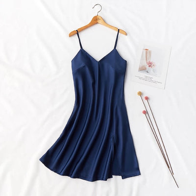 SelenaHuanStudio Short Silky Lace Nightdress & Robe Set, product view 8.