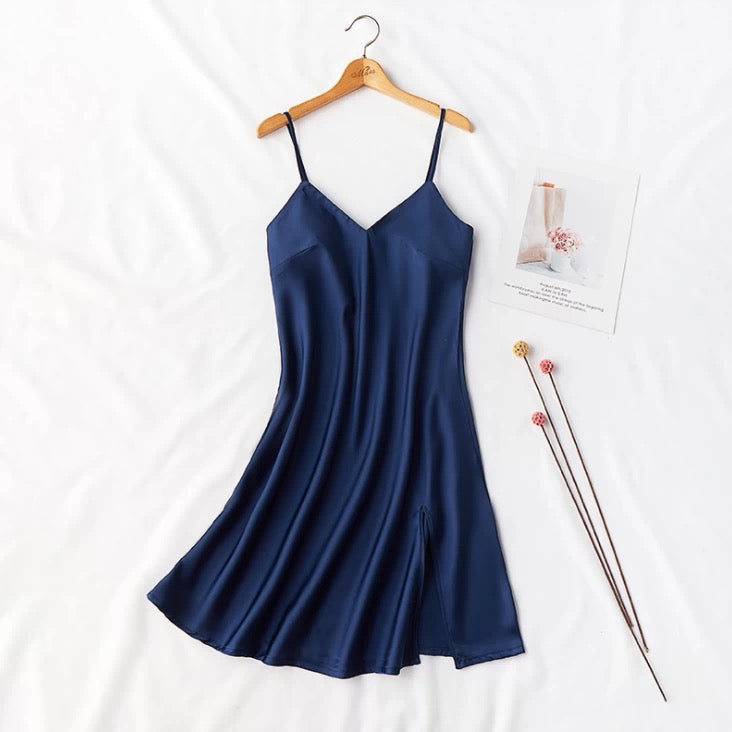 SelenaHuanStudio Short Silky Lace Nightdress & Robe Set, product view 8.