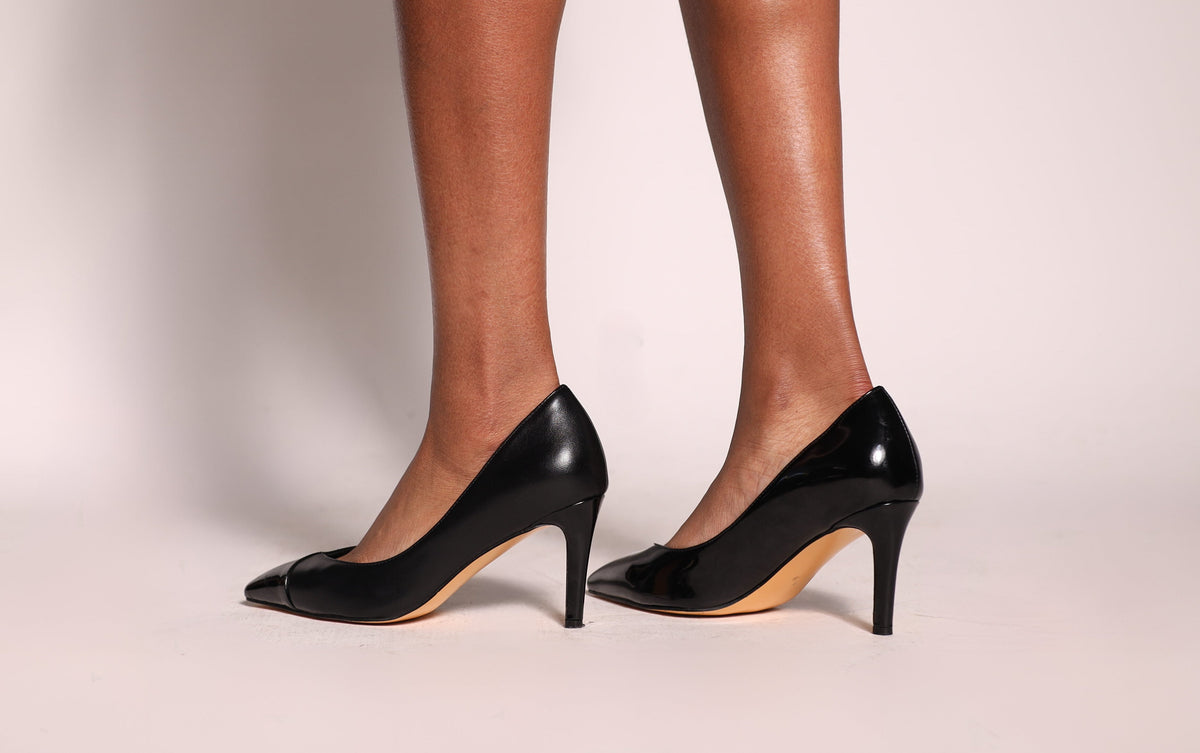 Vaila Michelle Black Stiletto Pumps, product view 5.