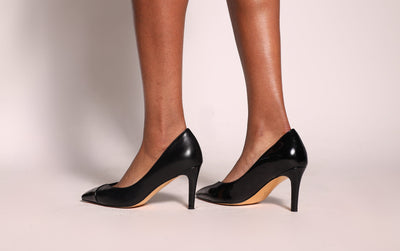 Vaila Michelle Black Stiletto Pumps, product view 5.