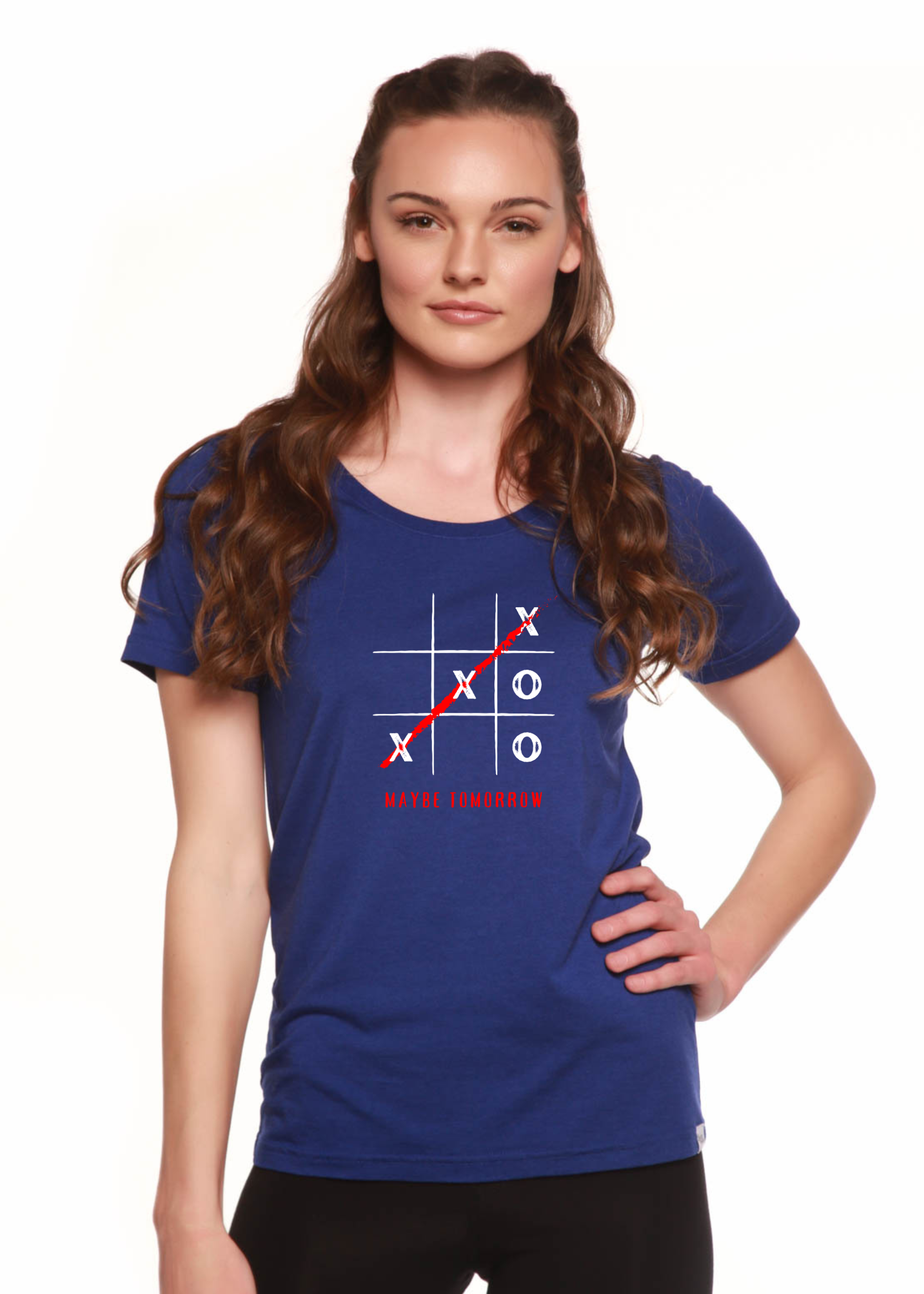 Camiseta gráfica de bambú para mujer Maybe Tomorrow