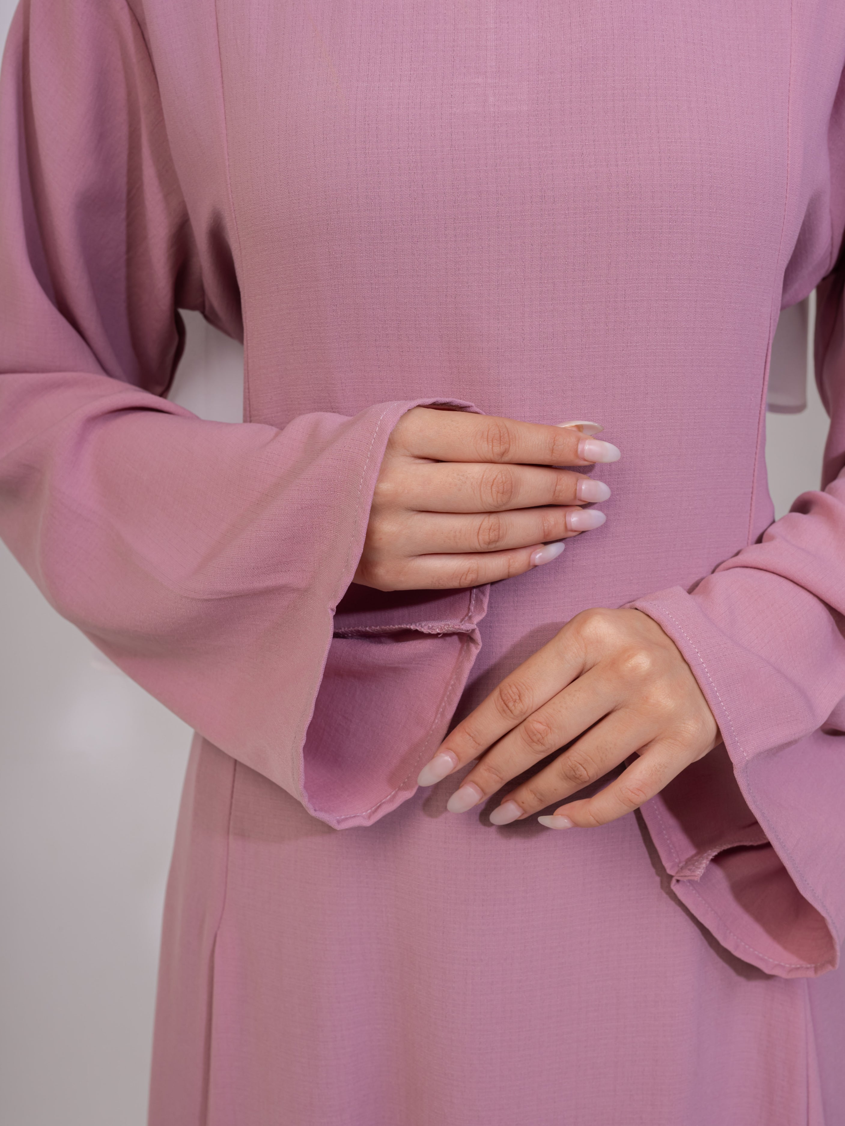 Robe Aidah nouée au dos - Mauve
