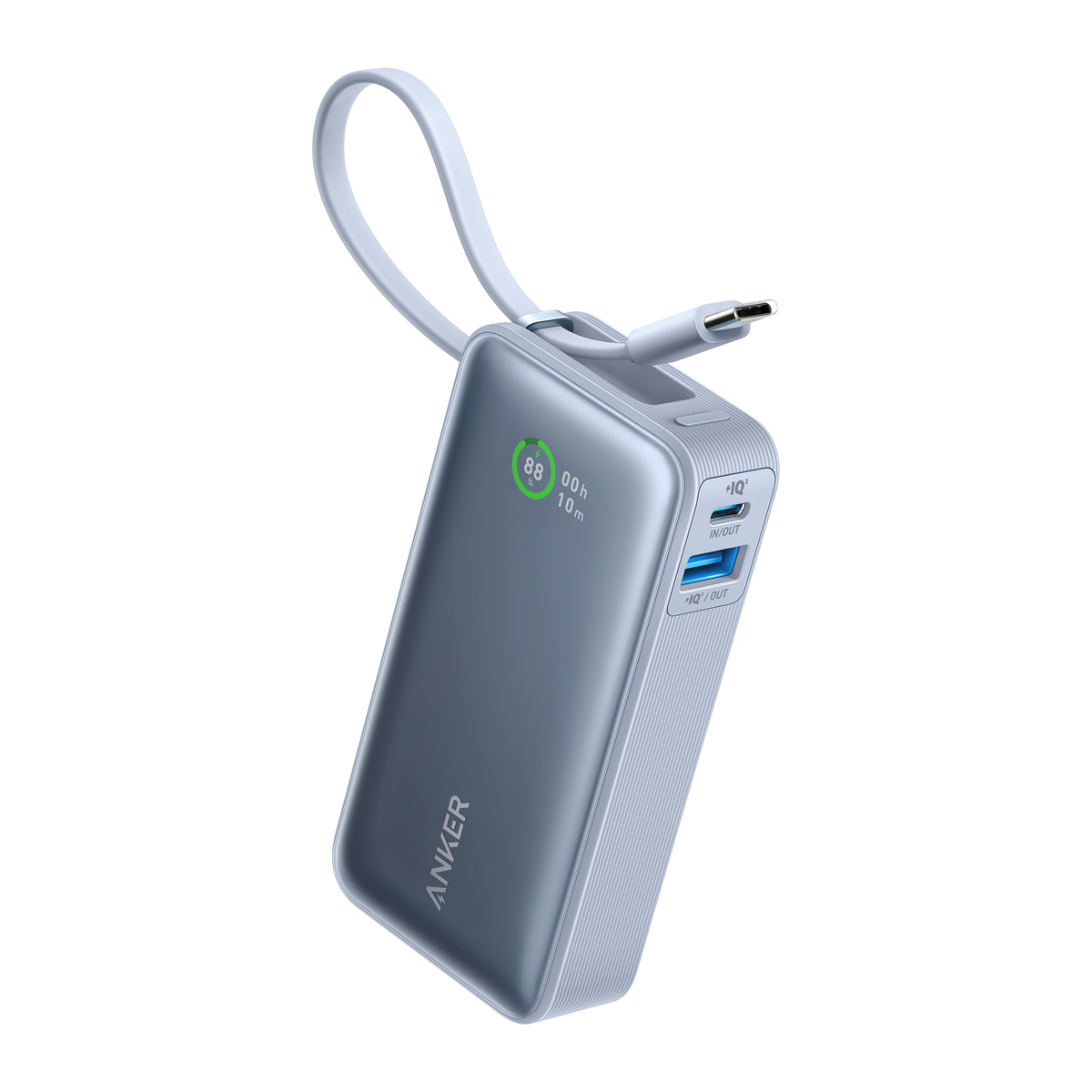 Batterie externe Anker Nano (30W, câble USB-C intégré)