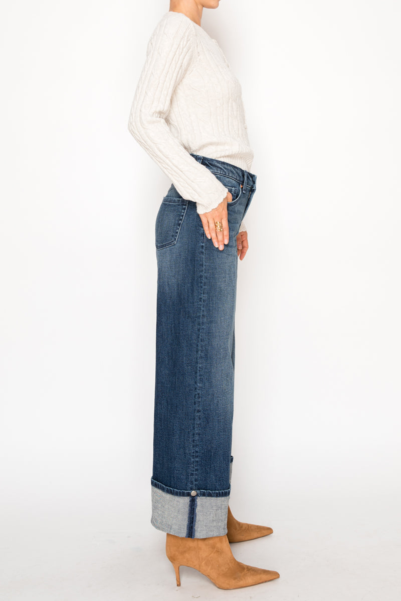 Tummy Control High Rise A-Wide Jeans