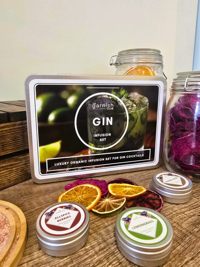 Botánicos orgánicos premium: set de infusión para cócteles de ginebra