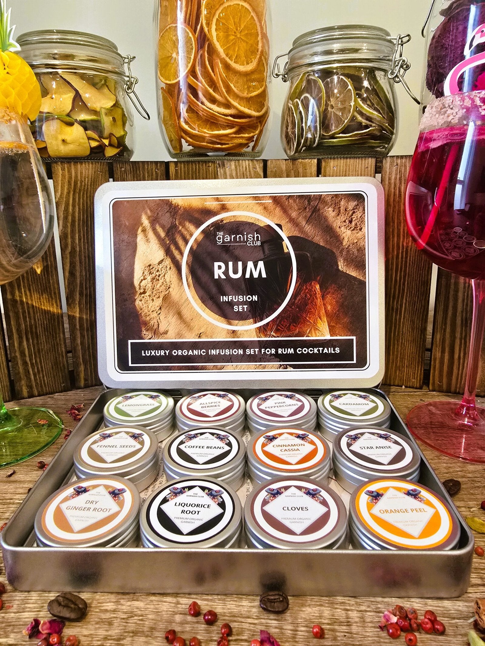 Premium Organic Botanicals – Rum Cocktails Infusion Set