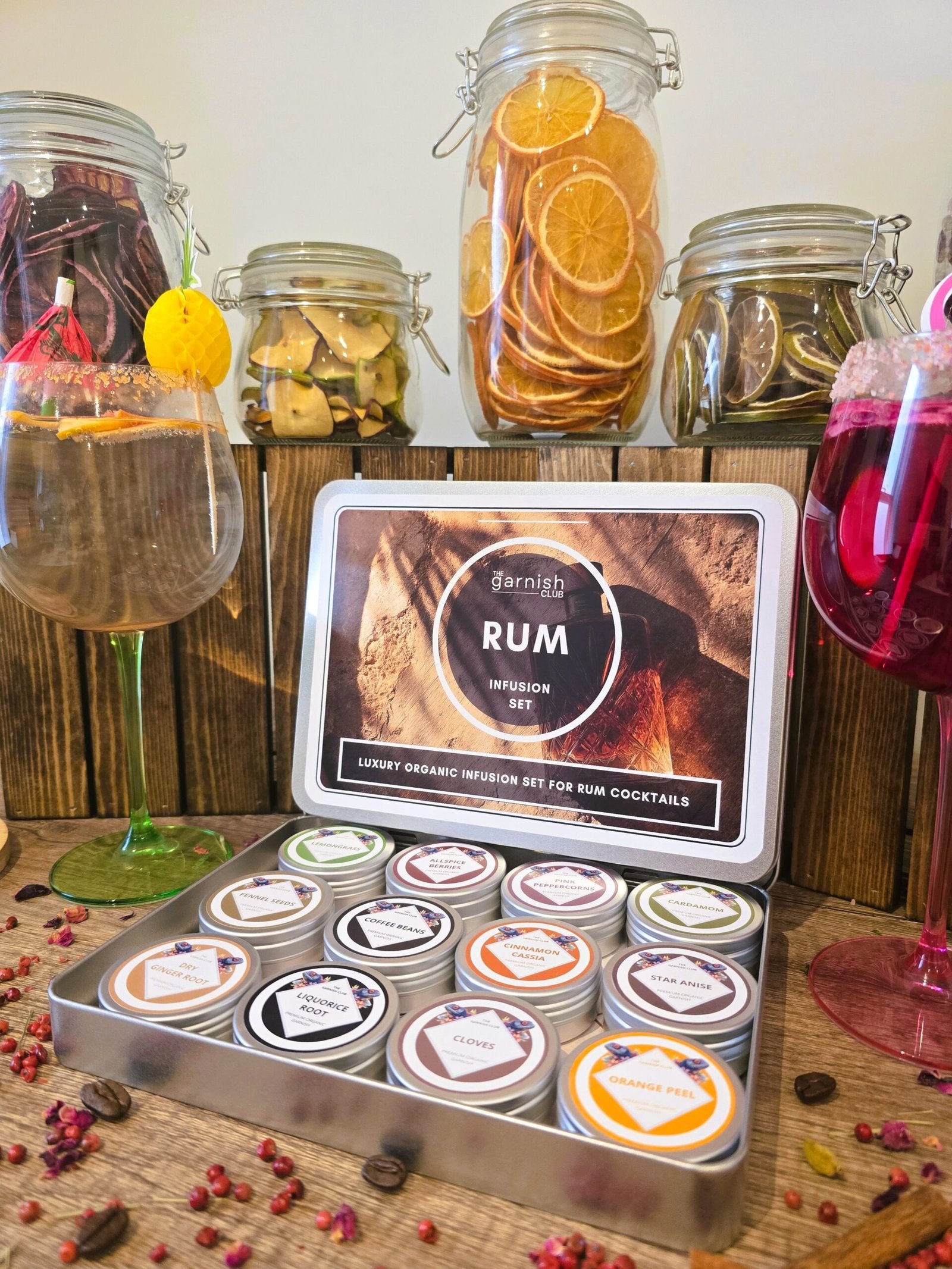 Premium Organic Botanicals – Rum Cocktails Infusion Set