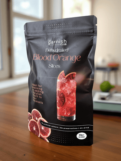 The Garnish Club Premium Dehydrated Blood Orange Cocktail Garnish Slices