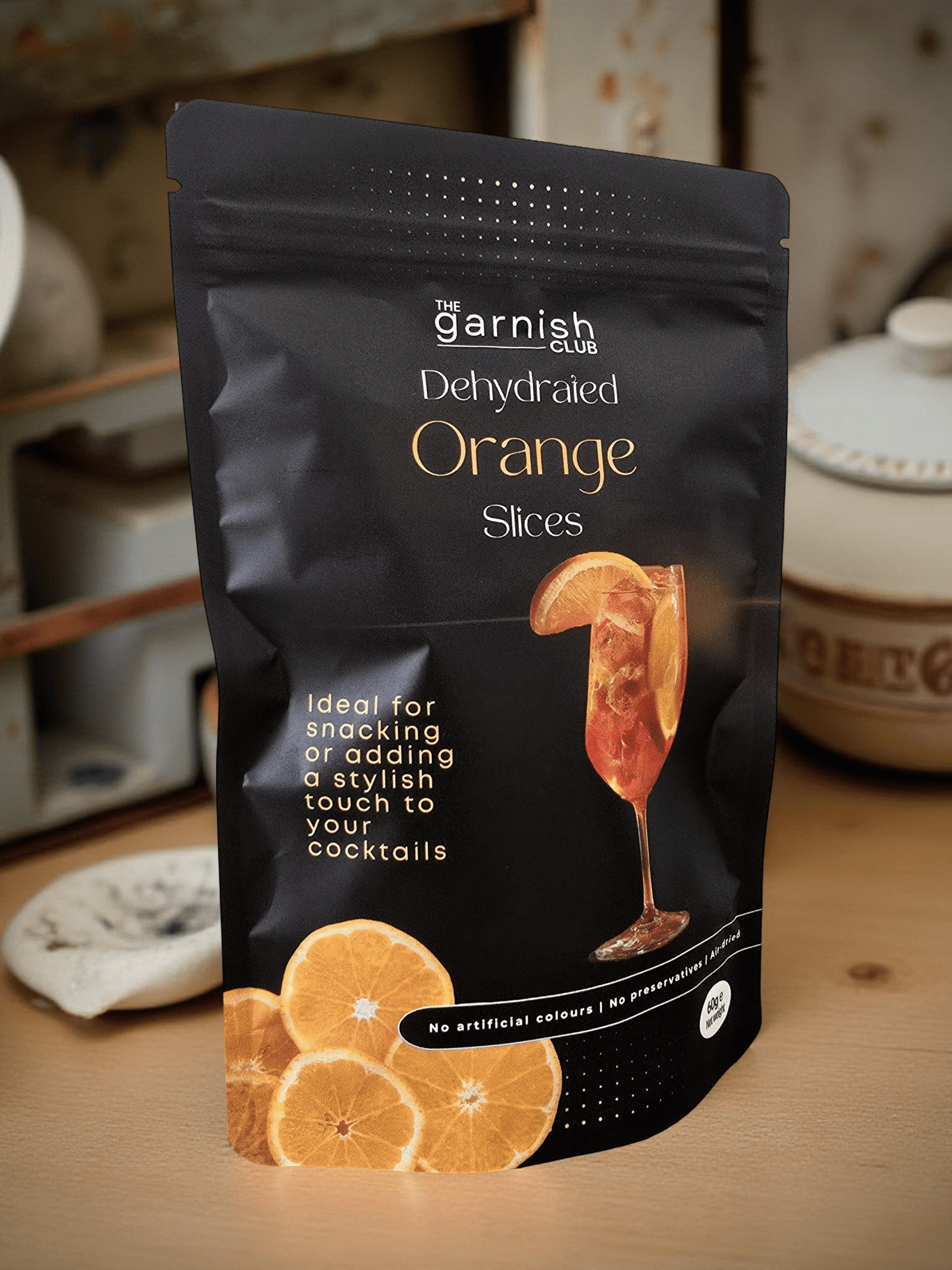 The Garnish Club Premium Dehydrated Orange Cocktail Garnish Slices