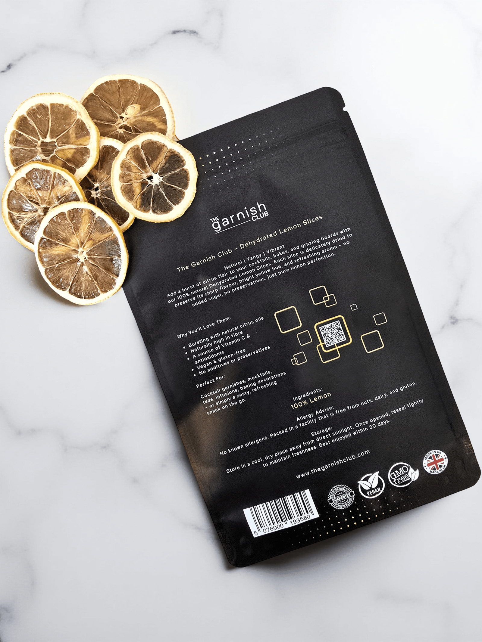 The Garnish Club Premium Dehydrated Lemon Cocktail Garnish Slices