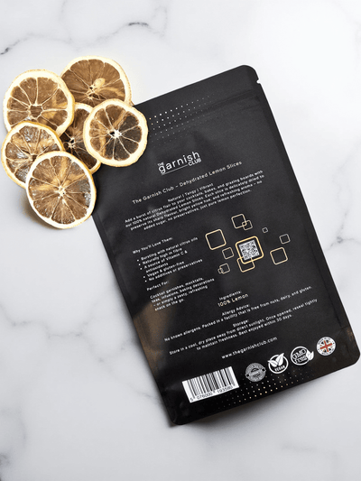 The Garnish Club Premium Dehydrated Lemon Cocktail Garnish Slices