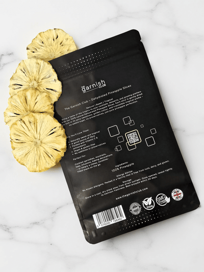 The Garnish Club Premium Dehydrated Pineapple Cocktail Garnish Slices
