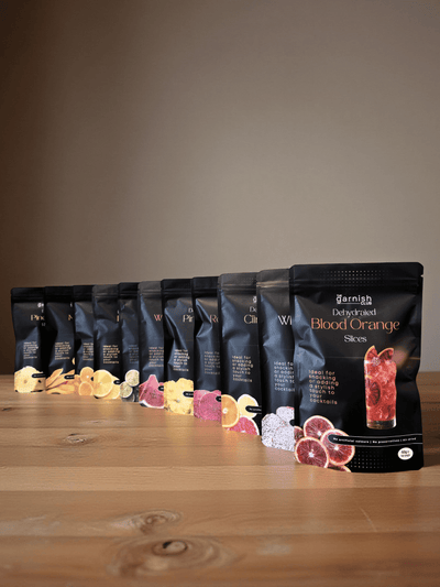 The Garnish Club Premium Dehydrated White Dragon Fruit Cocktail Garnish Slices