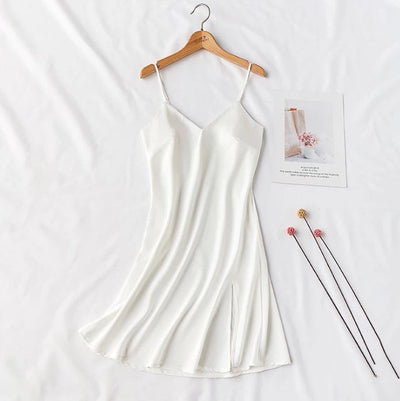 SelenaHuanStudio Short Silky Lace Nightdress & Robe Set, product view 9.