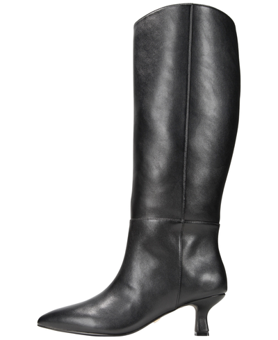 ALICE Black Wide-Calf Riding Boots