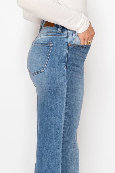 Claudia Tummy Control 90's Vintage High Rise Stretch Wide Jeans