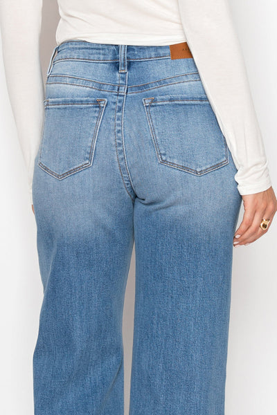 Claudia Tummy Control 90's Vintage High Rise Stretch Wide Jeans