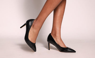 Vaila Michelle Black Stiletto Pumps, product view 4.