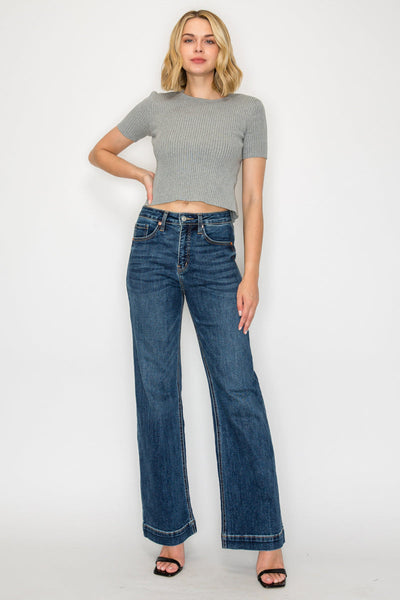 Josephine Tummy Control High Rise Relaxed Holly Flare Jeans by Artemis Vintage – primary product view