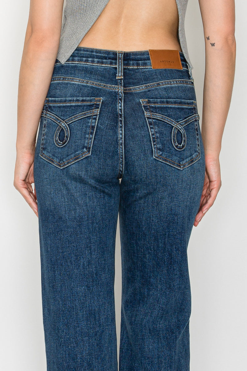 Josephine Tummy Control High Rise Relaxed Holly Flare Jeans by Artemis Vintage – product view 9