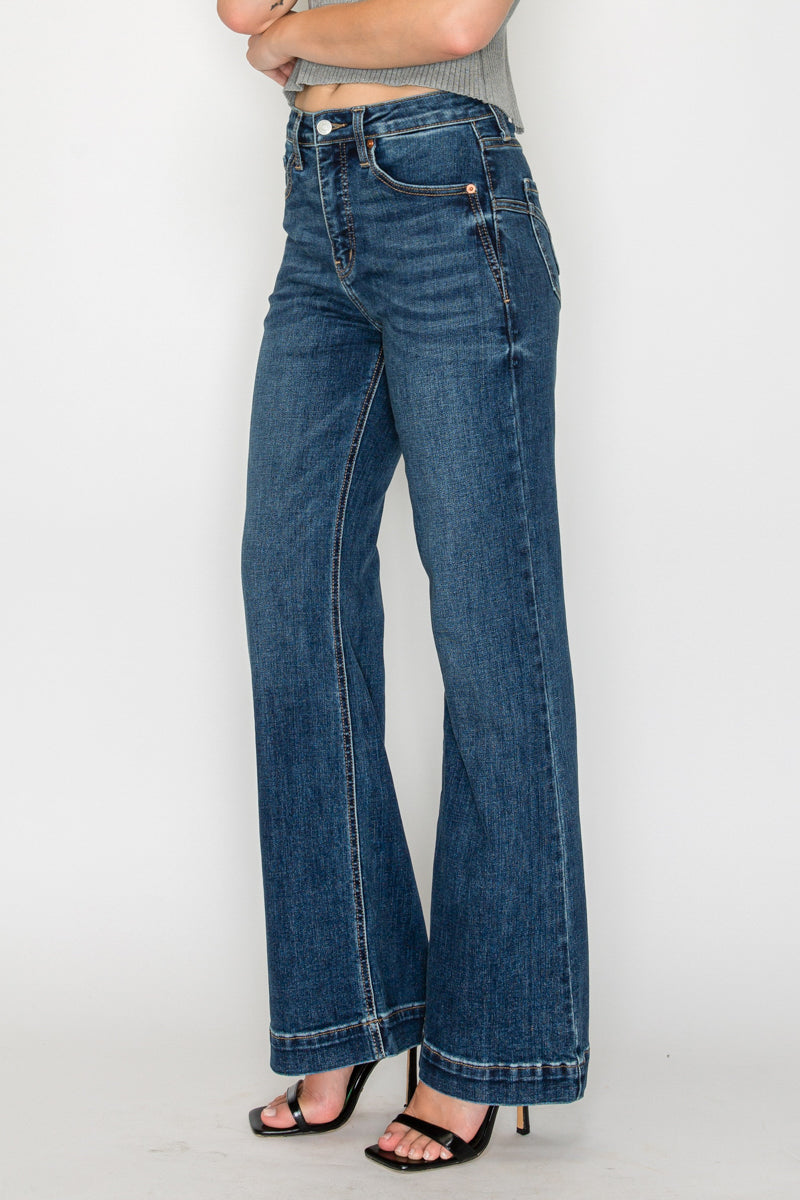 Josephine Tummy Control High Rise Relaxed Holly Flare Jeans by Artemis Vintage – product view 6
