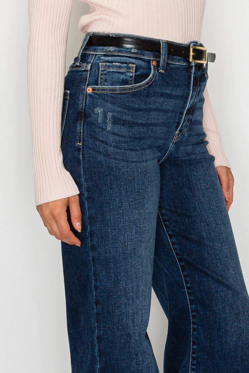 Camille High Rise Cropped Palazzo Jeans by Artemis Vintage – product view 3