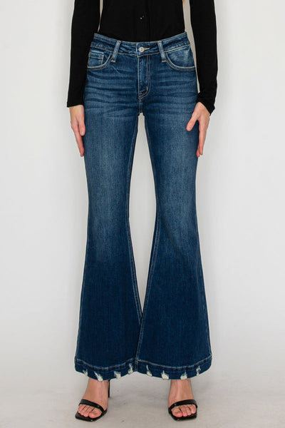 Mia Mid Rise Super Flare Jeans by Artemis Vintage – product view 5