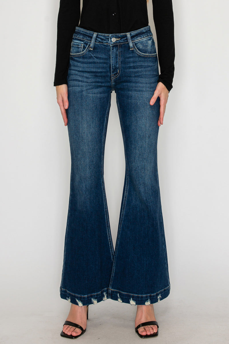Mia Mid Rise Super Flare Jeans by Artemis Vintage – product view 5