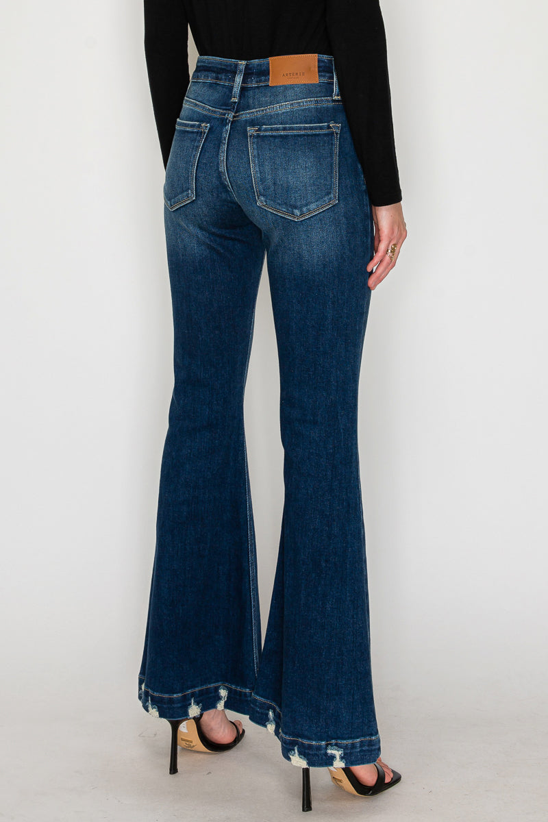 Mia Mid Rise Super Flare Jeans by Artemis Vintage – product view 7