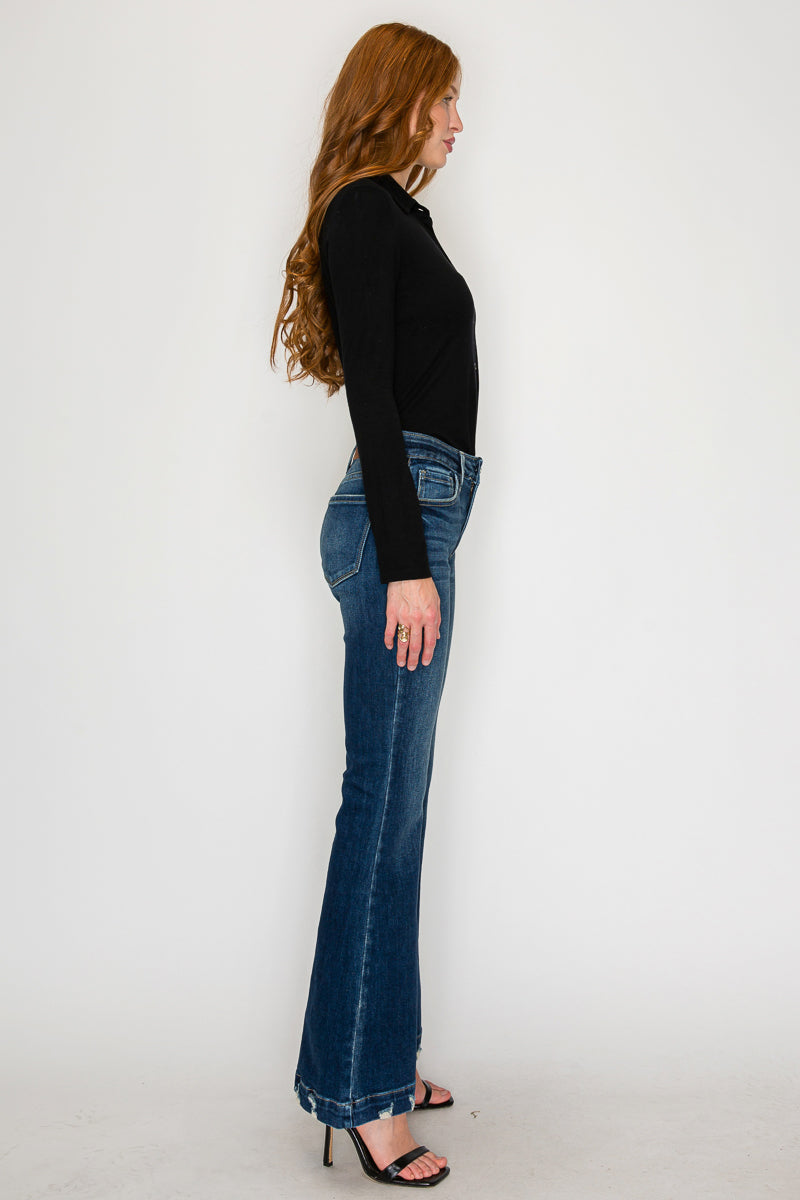Mia Mid Rise Super Flare Jeans by Artemis Vintage – product view 8