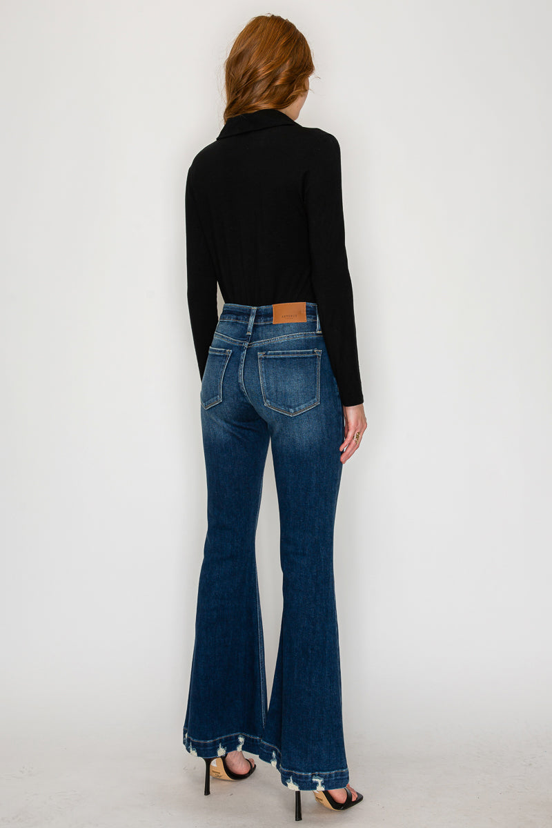 Mia Mid Rise Super Flare Jeans by Artemis Vintage – product view 9