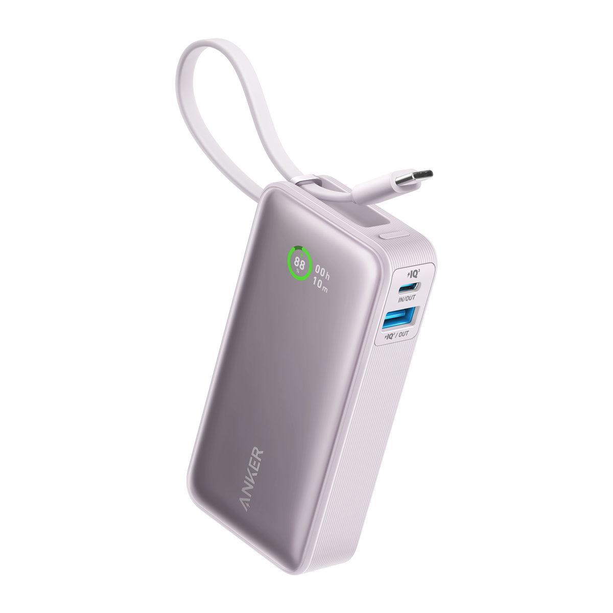 Batterie externe Anker Nano (30W, câble USB-C intégré)