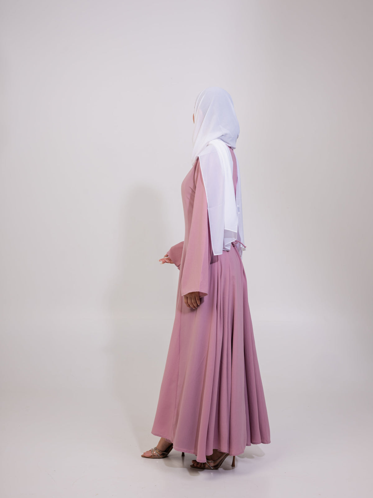 Robe Aidah nouée au dos - Mauve