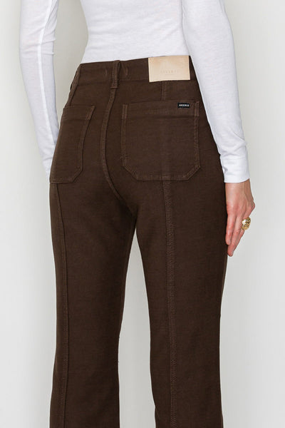 Women’s High Rise Bootcut Jeans – Brown Wash