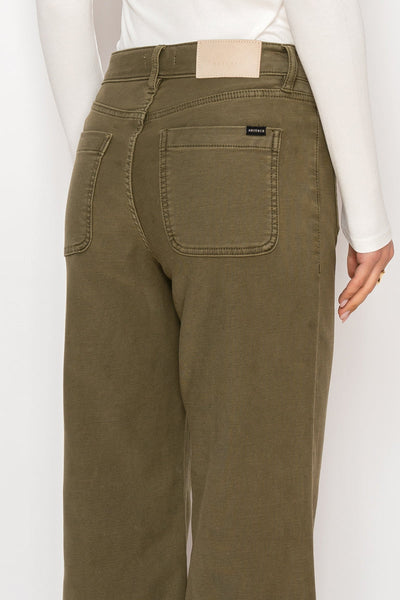 Jeans palazzo capri Margot de tiro alto