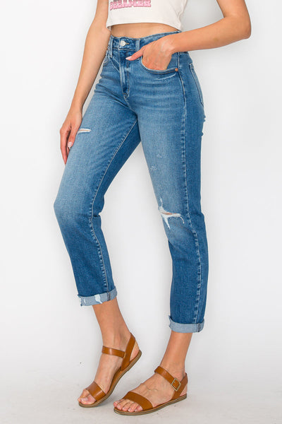 Women’s High Rise Upgrade Mom Fit Jeans