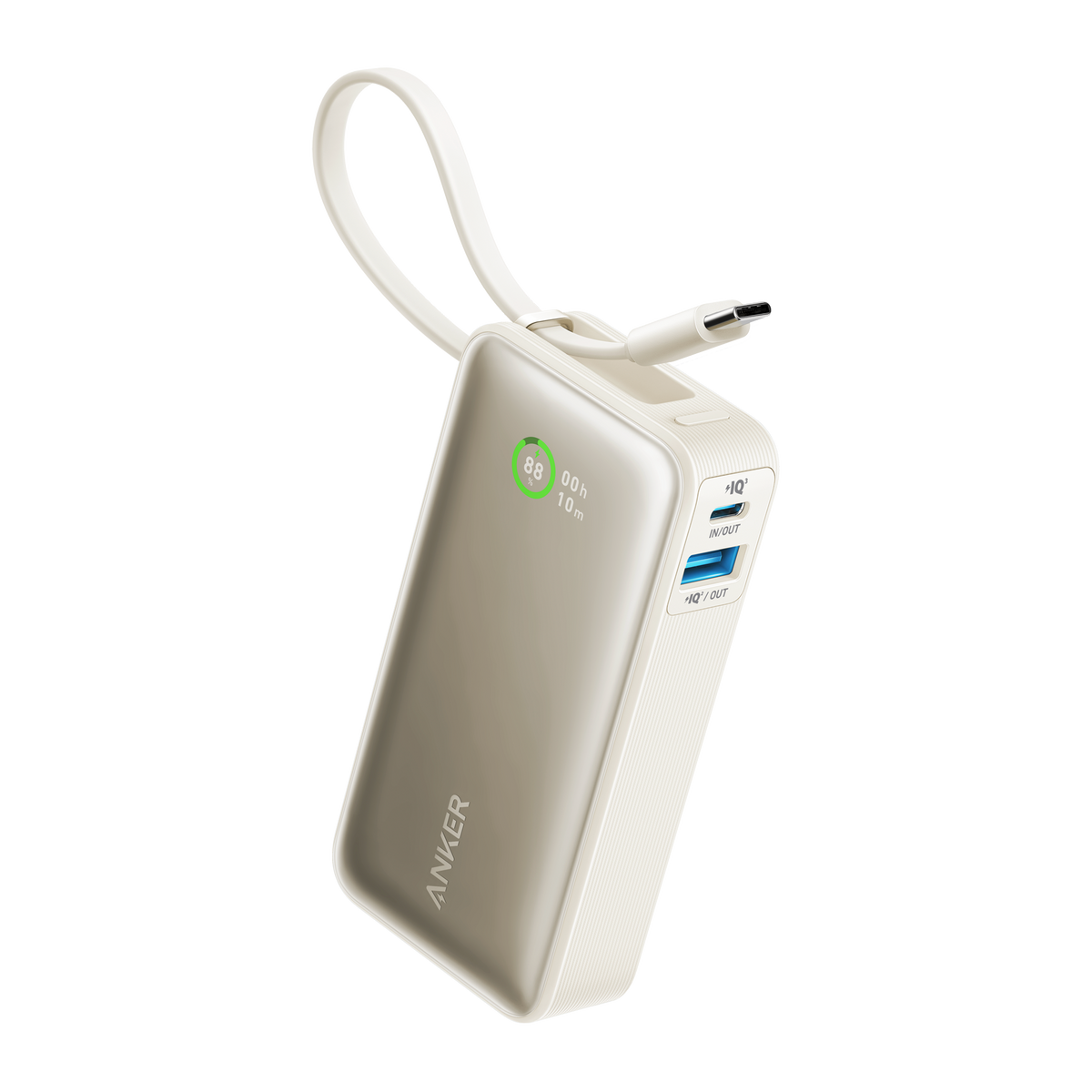 Batterie externe Anker Nano (30W, câble USB-C intégré)