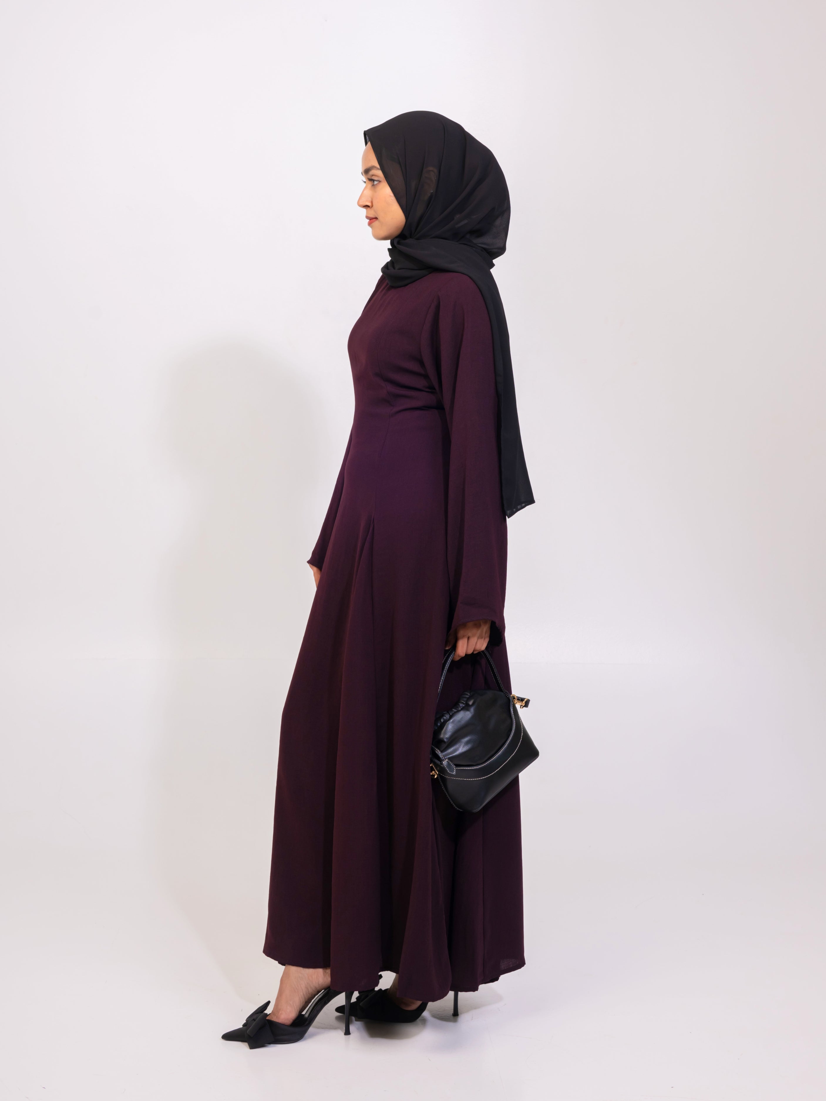 Vestido acampanado con lazada trasera AIDAH