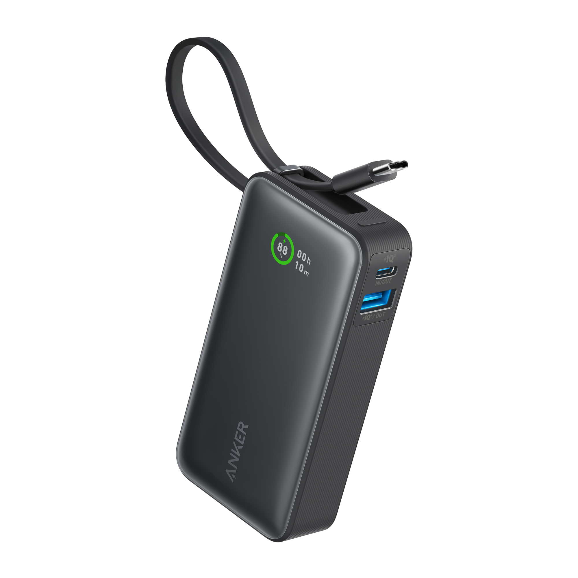 Batterie externe Anker Nano (30W, câble USB-C intégré)