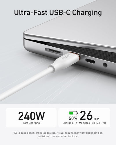 Câble Anker <b>643</b> USB-C vers USB-C (Flow, Silicone)