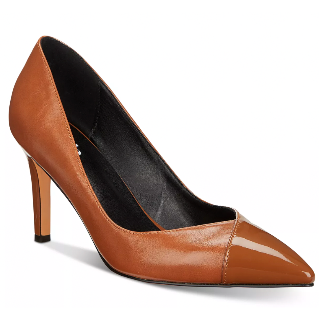 Vaila Michelle Coffee Stiletto Pumps, product view 2.