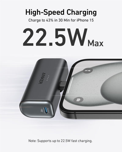 Anker Nano Power Bank (22.5W, conector USB-C integrado)