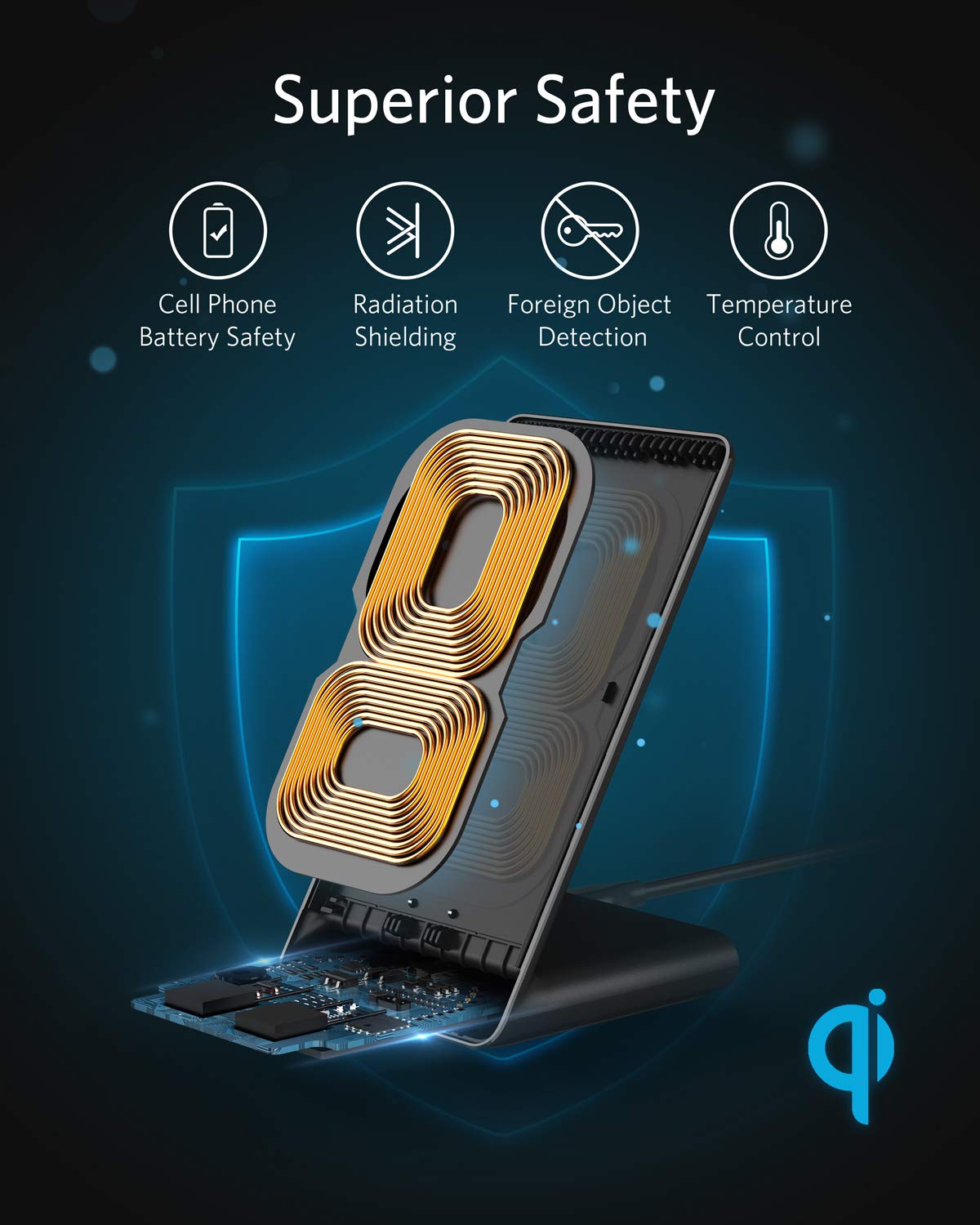 Anker 313 Wireless Charger Stand (PowerWave Stand)