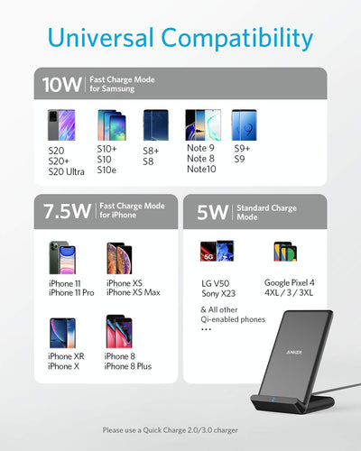 Anker 313 Wireless Charger Stand (PowerWave Stand)